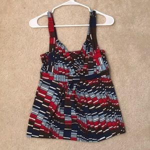 BCBG pixelated block top